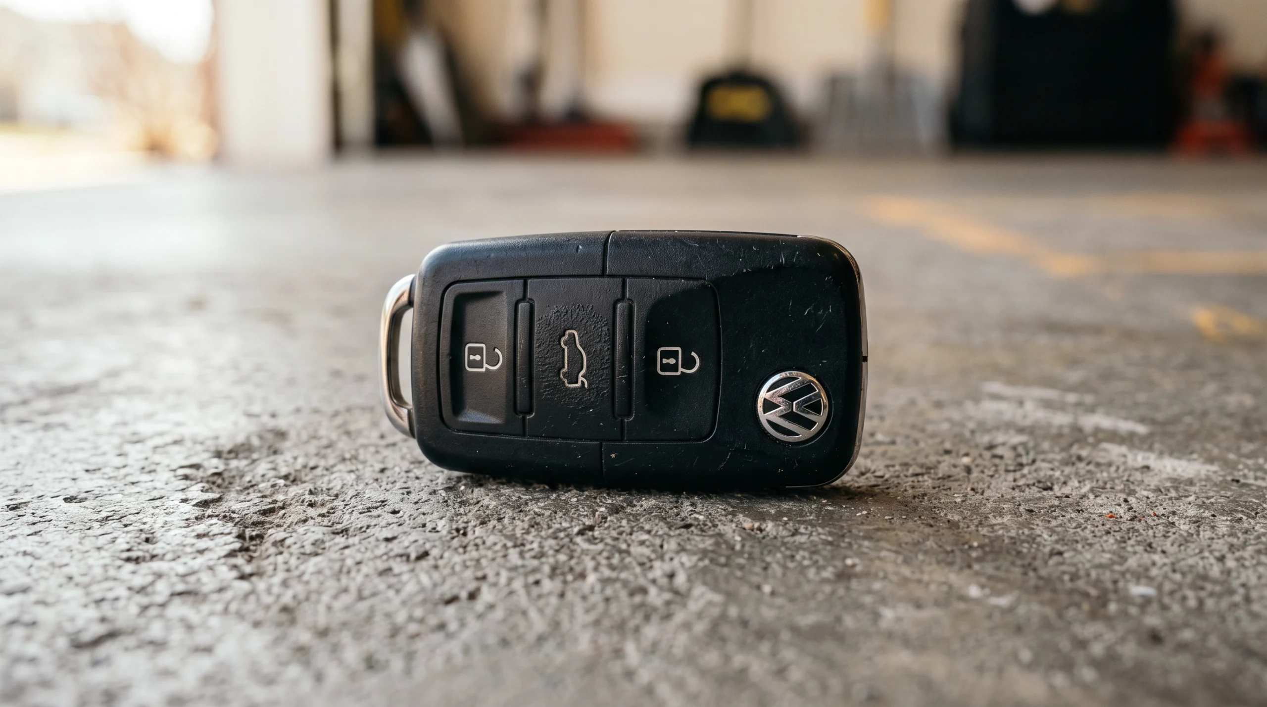 Car key fob programming — car interior dashboard and ignition area