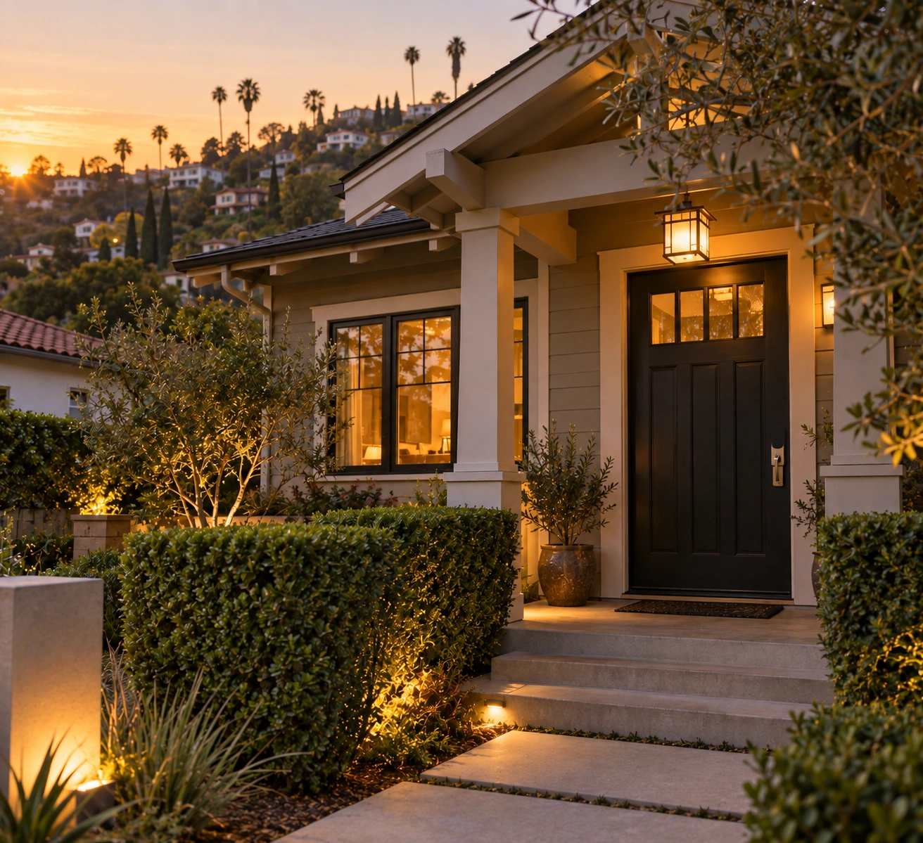residential locksmith Los Feliz front door with deadbolt lock